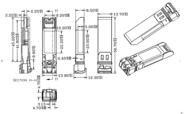 10G-ZR4-80KM 10G BIDI &Mu;&omicron;&nu;ά&delta;&alpha; &pi;&omicron;&mu;&pi;&omicron;&delta;έ&kappa;&tau;&eta; 80KM 1490nm/1550nm SFP+ STM-64 WDM 8SFP+ SMF 4