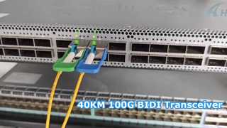 Δοκιμή πομποδέκτη 100G QSFP28 BIDI 40KM