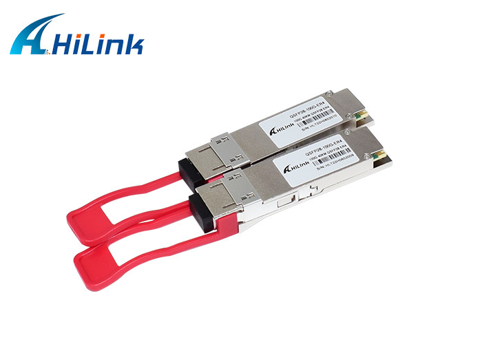 Συμβατό σύστημα με HW 100G QSFP28 ER4 40KM διπλή LC SM ενότητα πομποδεκτών ινών συνδετήρων ινών