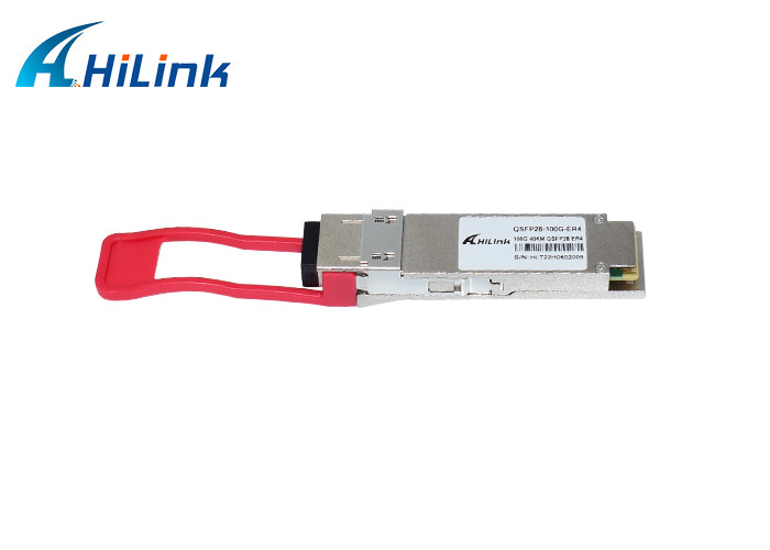 Συμβατό σύστημα με HW 100G QSFP28 ER4 40KM διπλή LC SM ενότητα πομποδεκτών ινών συνδετήρων ινών