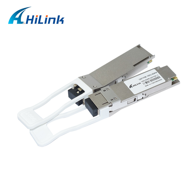 Οπτικές ενότητες ZR4-Lite 60KM SMF διπλό LC πομποδεκτών QSFP28 100G EML+PIN με FEC
