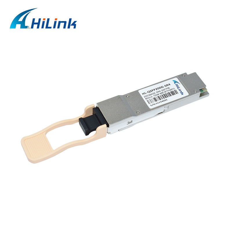 οπτική ενότητα PAM4 SR4 4×50G 100M προσιτότητα MMF mpo-12 Ethernet πομποδεκτών 200G QSFP56