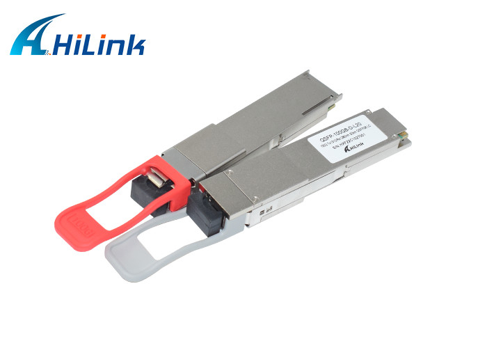 100GBASE - BX20 Οπτική μονάδα δέκτη QSFP28 LAN WDM 1280nm 1310nm 20km LC Simplex δέκτη