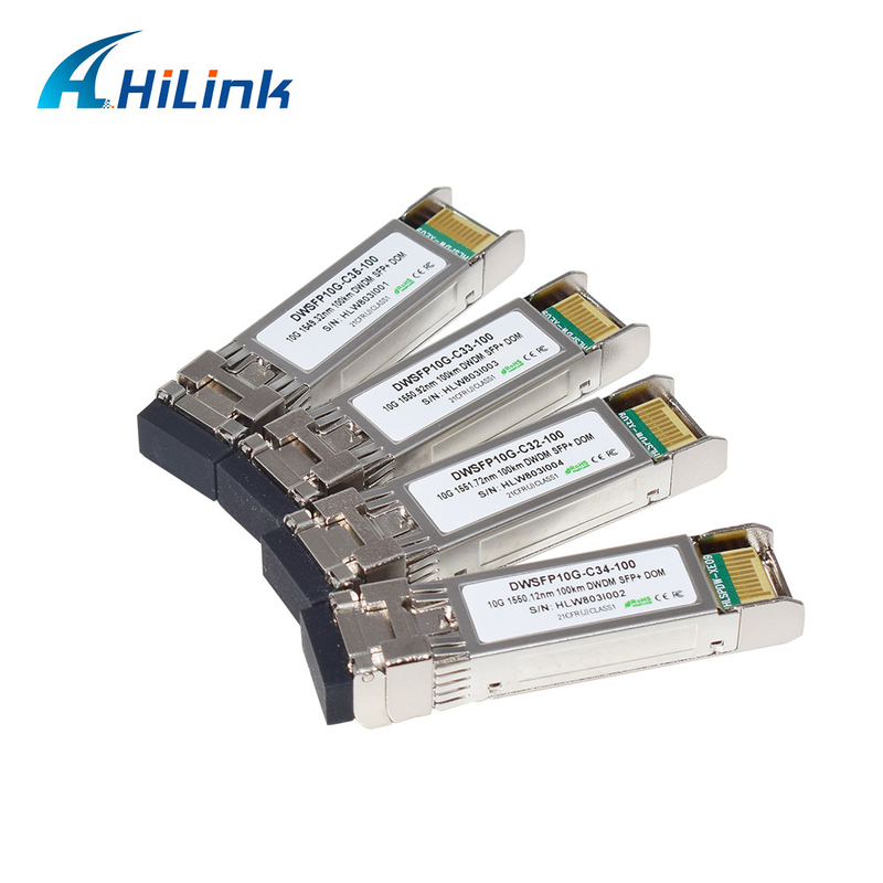 Μονάδα πομποδέκτη διπλής όψης LC SMF 10G DWDM SFP+ C17-C61 100km DOM για μετάδοση