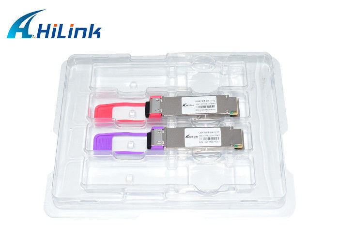 QSFP28 100G BIDI 10KM Οπτικός δέκτης SMF Simplex LC Connector DDM 1271/1331