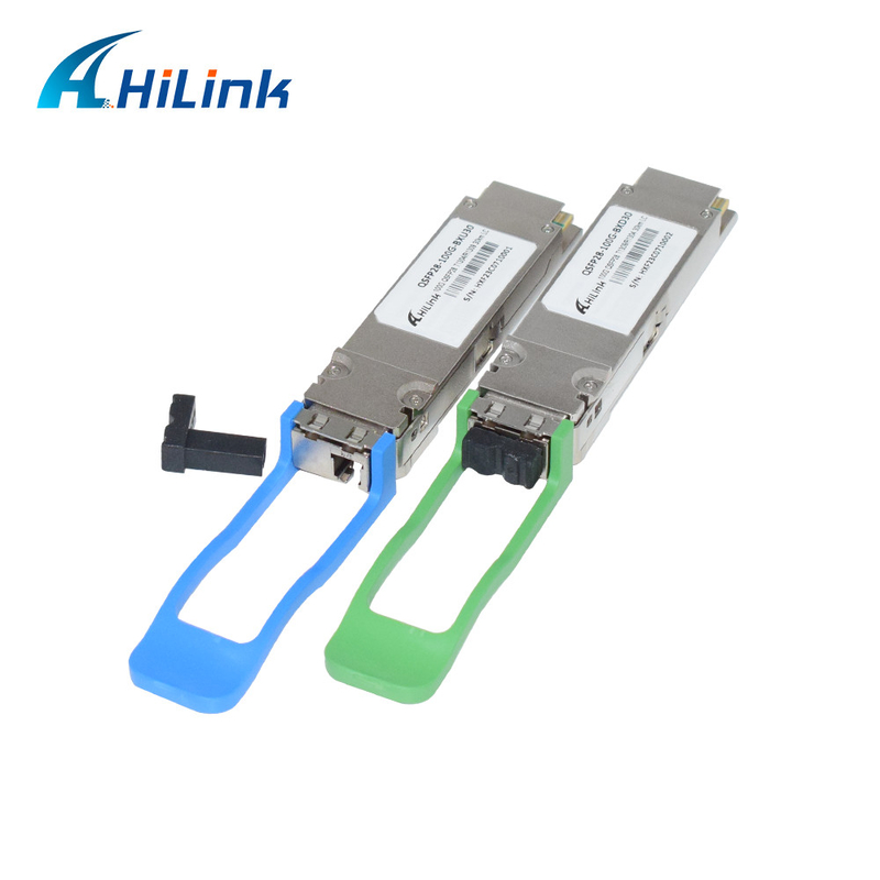 100GBASE-ER BIDI 40KM Simplex LC 1304/1309nm EML+APD QSFP28-BX-D40 Πιστολήπτης