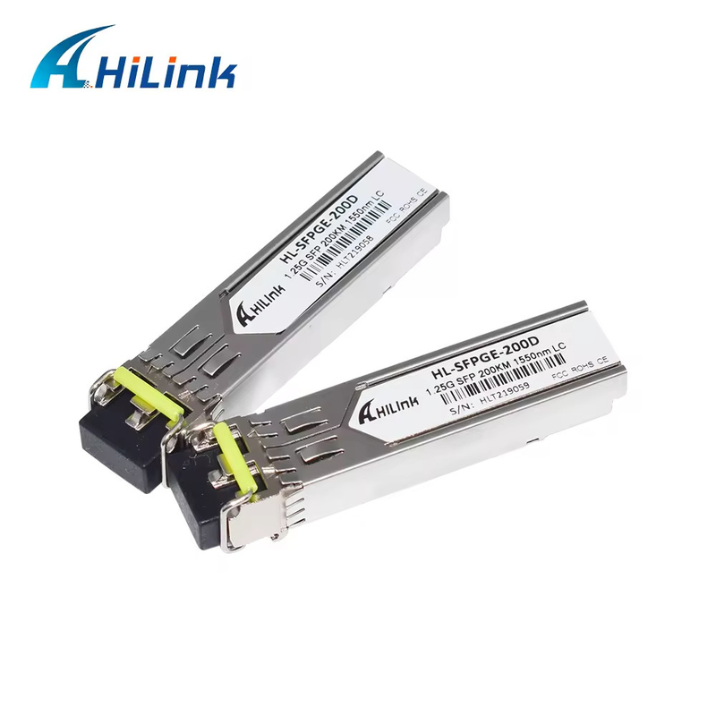 1000BASE 200KM GLC-ZX-SM-200 1.25G 1550nm 200KM SMF SFP Transceiver Διπλός σύνδεσμος LC