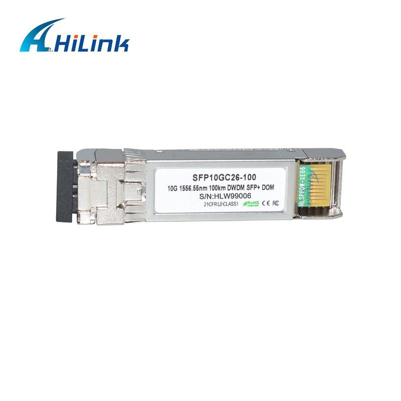 10G DWDM 100KM Οπτική Μονάδα Πληροφορητή για Μεταφορά Μακρινών Αποστάσεων 100GHz C Band Οπτική Μονάδα