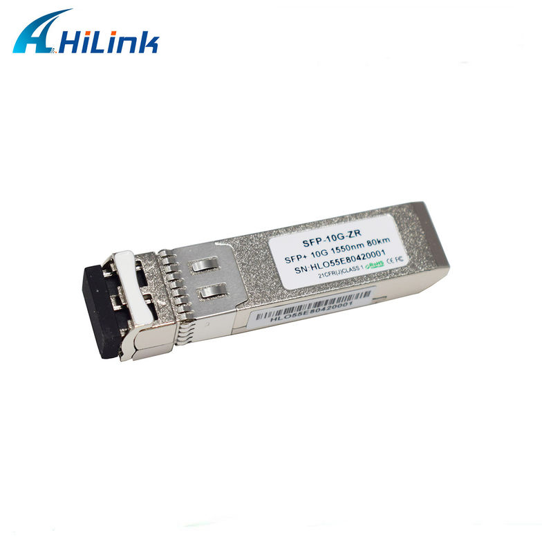 80 χλμ. Απόσταση SFP 10G SMF 1550nm ZR Duplex LC DDM Οπτική Μονάδα με μεταδότη EML