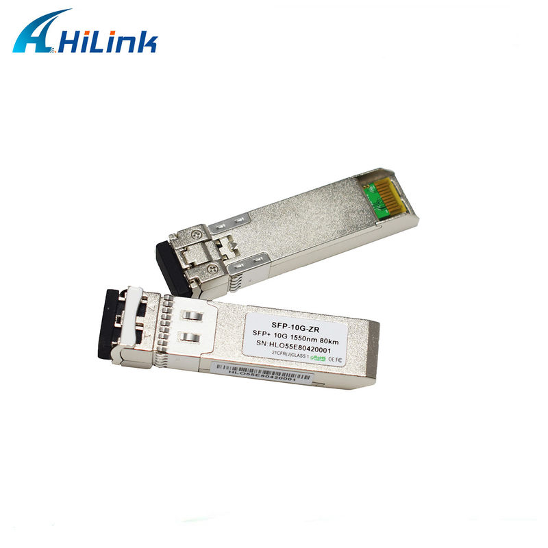 80 χλμ. Απόσταση SFP 10G SMF 1550nm ZR Duplex LC DDM Οπτική Μονάδα με μεταδότη EML