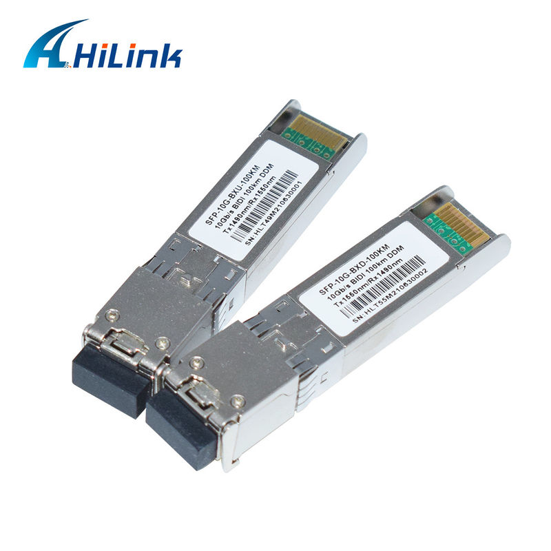 10G SFP+ BIDI 100KM Tx1490nm/Rx1550nm LC Δορυφόρος δέκτη οπτικών ινών SFP-10G-BX-100KM