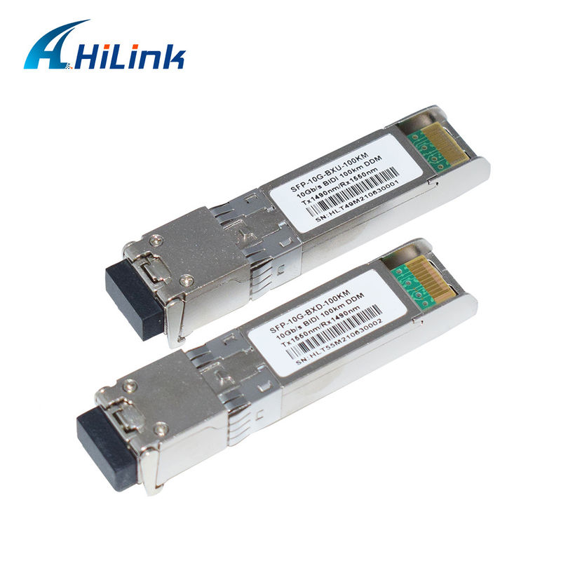 10G SFP+ BIDI 100KM Tx1490nm/Rx1550nm LC Δορυφόρος δέκτη οπτικών ινών SFP-10G-BX-100KM