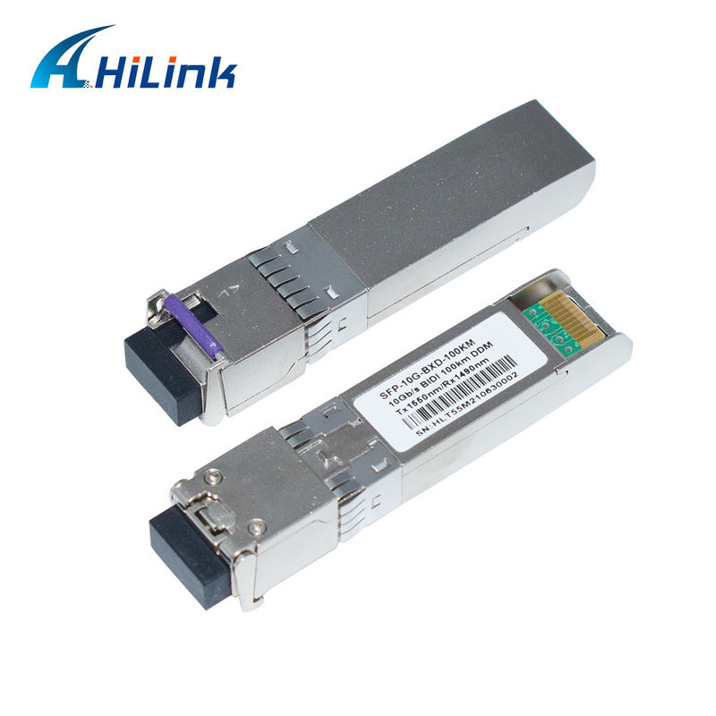 10G SFP+ BIDI 100KM Tx1490nm/Rx1550nm LC Δορυφόρος δέκτη οπτικών ινών SFP-10G-BX-100KM