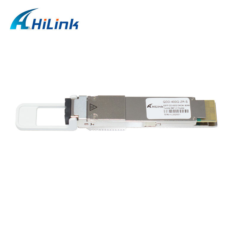 QSFP DD 400GBASE DWDM ZR 80KM Μονάδα δέκτη QDD-400G-ZR-S DWDM ρυθμιζόμενο SMF LC DOM