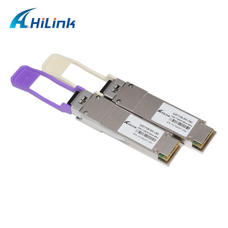 QSFP28 BIDI 100G ZR QSFP28 80km 1280/1300nm 100GBASE-BX80 QSFP28 Μονάδα 80km LC