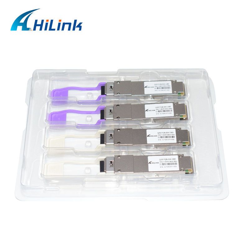 QSFP28 BIDI 100G ZR QSFP28 80km 1280/1300nm 100GBASE-BX80 QSFP28 Μονάδα 80km LC