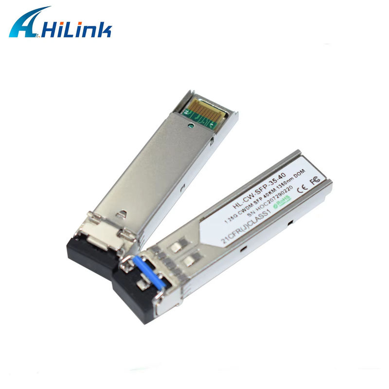 Χιλίνκ 1.25G CWDM SFP Fiber Optical Transceiver 1350nm 40km για κέντρο δεδομένων