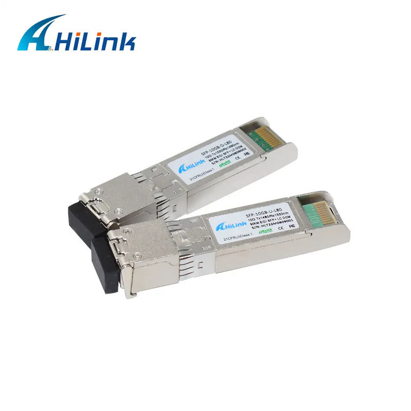 10G-ZR4-80KM 10G BIDI Μονάδα πομποδέκτη 80KM 1490nm/1550nm SFP+ STM-64 WDM 8SFP+ SMF