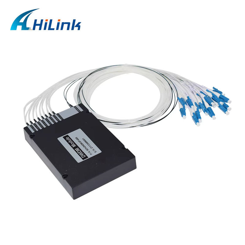 WDM διπλό LC UPC Γ εξοπλισμού 8CH 100GHZ DWDM MUX Demux διπλό κιβώτιο ABS ζωνών ινών