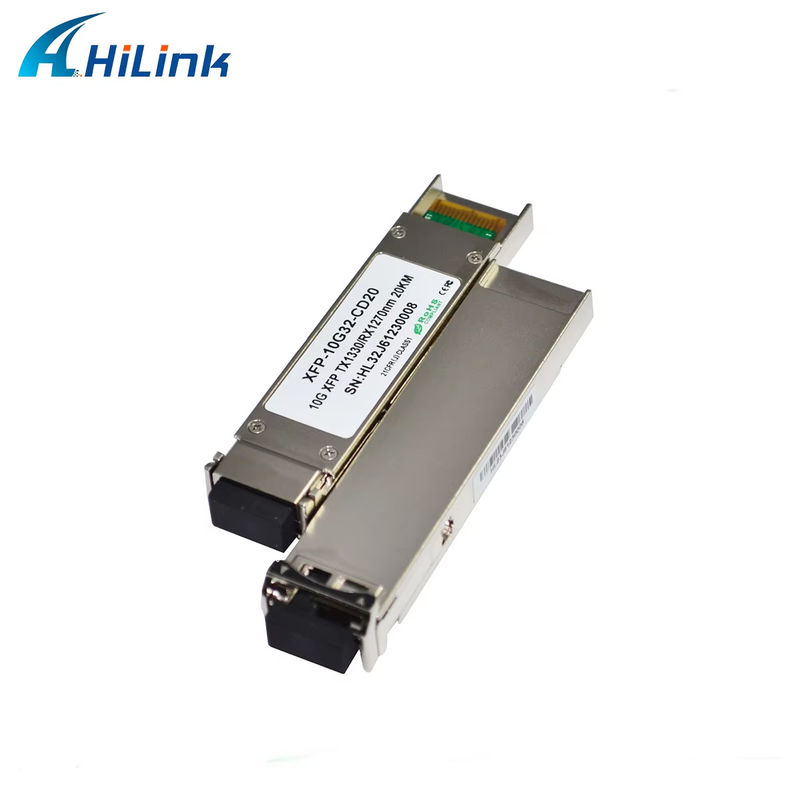 Υψηλής ποιότητας 10Gbps XFP Μονάδα Διοπτικού Πηρακτηριστή Δύο κατευθύνσεων 20χλμ. Με σύνδεσμο LC 1270/1330nm για εξοπλισμό οπτικών ινών