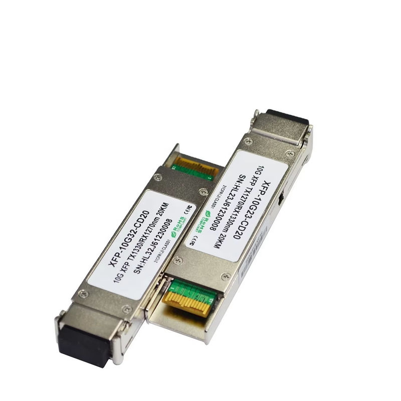 Υψηλής ποιότητας 10Gbps XFP Μονάδα Διοπτικού Πηρακτηριστή Δύο κατευθύνσεων 20χλμ. Με σύνδεσμο LC 1270/1330nm για εξοπλισμό οπτικών ινών