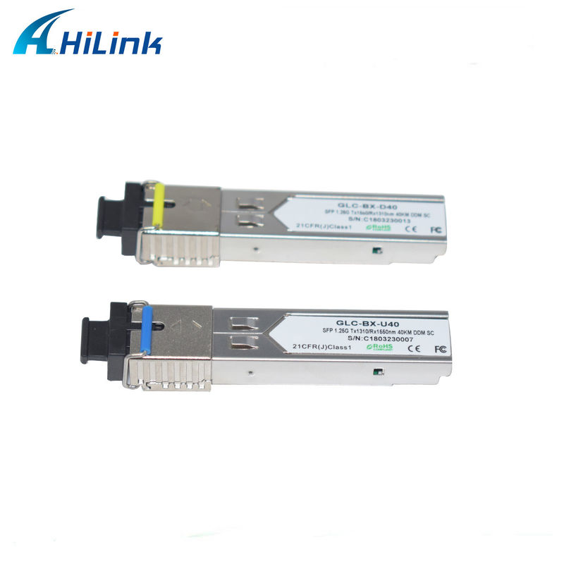 Hilink 1.25G SFP BIDI 40KM 1310/1490 ((1550nm) LC/SC συνδετήρας Μονάδα οπτικών ινών