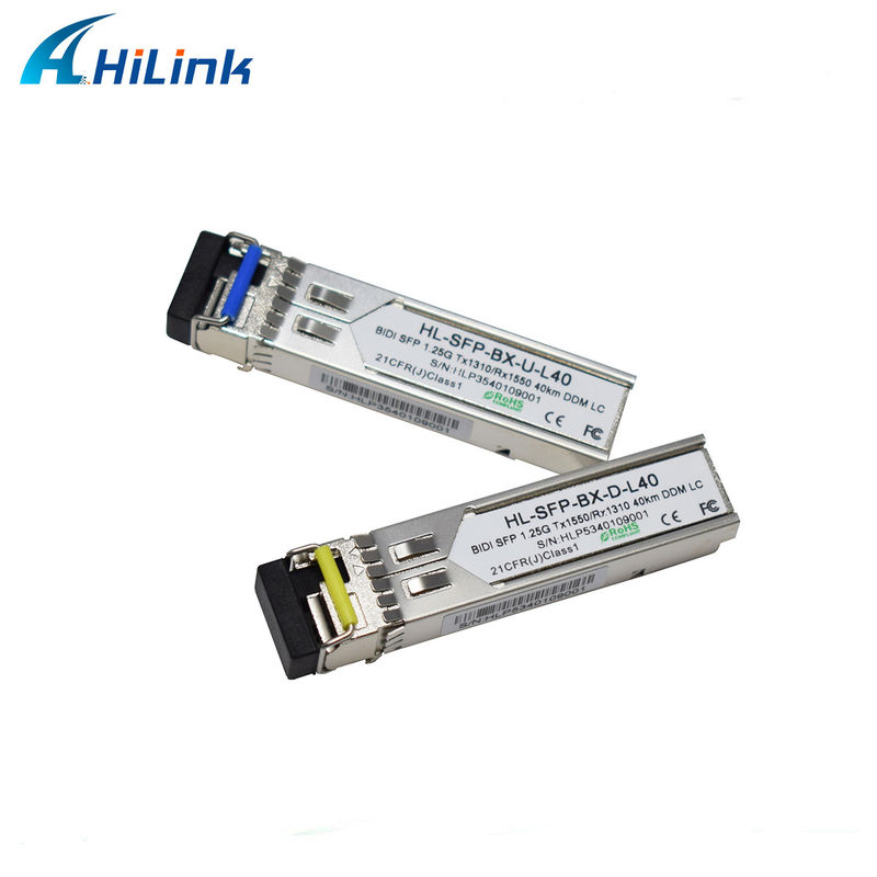 Hilink 1.25G SFP BIDI 40KM 1310/1490 ((1550nm) LC/SC συνδετήρας Μονάδα οπτικών ινών