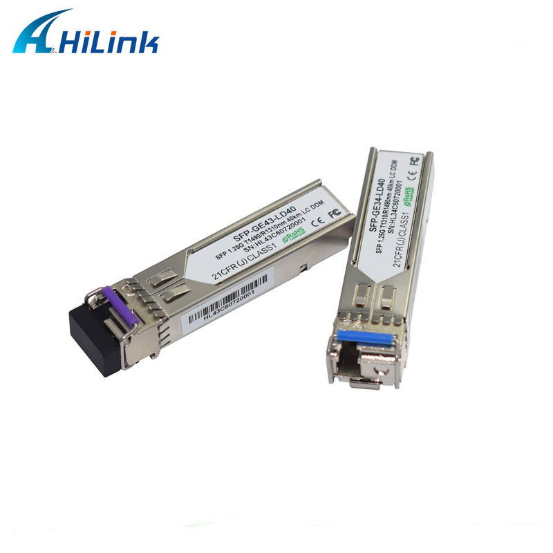 Hilink 1.25G SFP BIDI 40KM 1310/1490 ((1550nm) LC/SC συνδετήρας Μονάδα οπτικών ινών