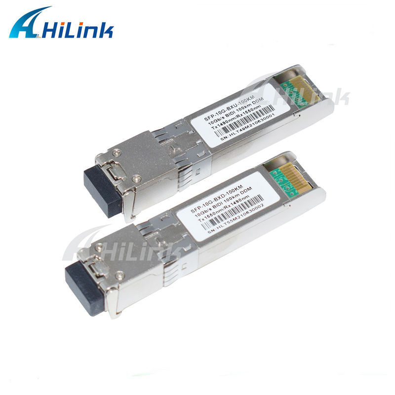 Δέκτης πομπού SFP BIDI 10G, εμβέλειας 3-100KM, 1490/1550NM EML APD για δικτύωση μεγάλης απόστασης