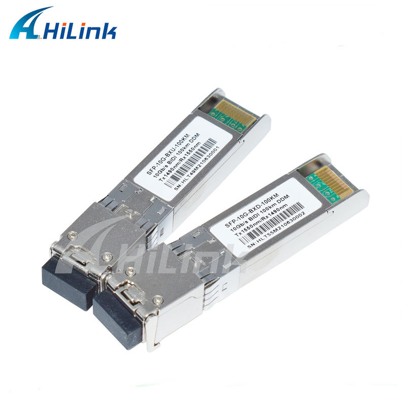 Δέκτης πομπού SFP BIDI 10G, εμβέλειας 3-100KM, 1490/1550NM EML APD για δικτύωση μεγάλης απόστασης
