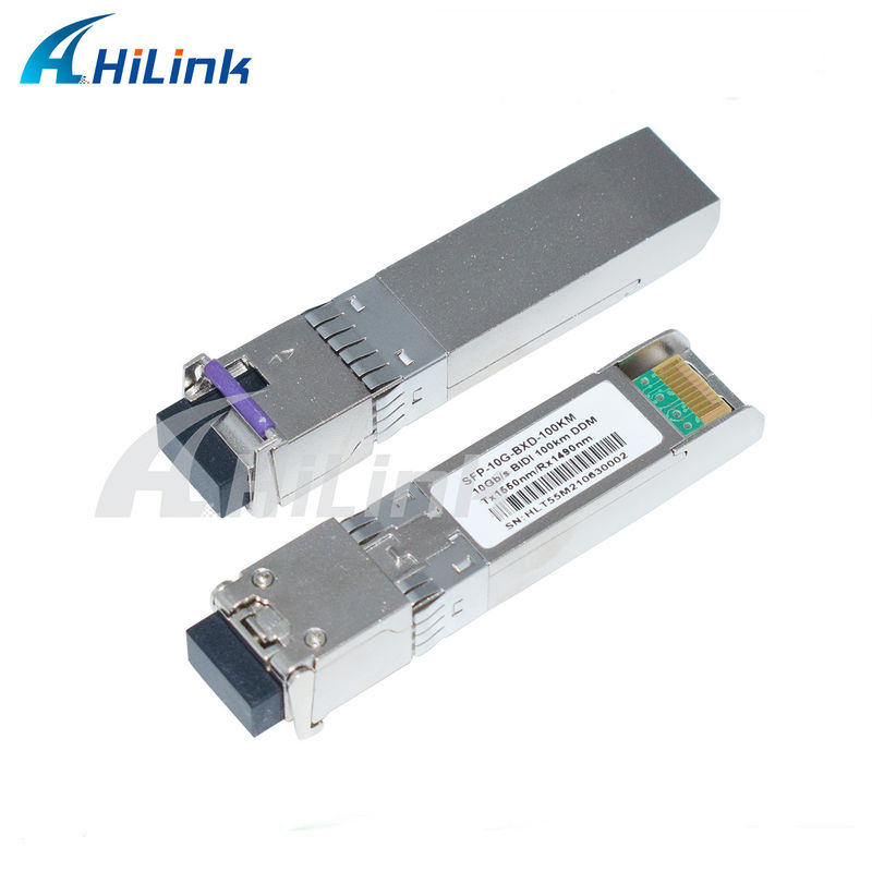 Δέκτης πομπού SFP BIDI 10G, εμβέλειας 3-100KM, 1490/1550NM EML APD για δικτύωση μεγάλης απόστασης