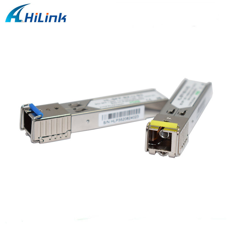 1.25G BIDI 1310/1550nm 3km SFP δέκτη για τη μετάδοση δεδομένων μεγάλης απόστασης σε θερμοκρασία 0 έως 70C