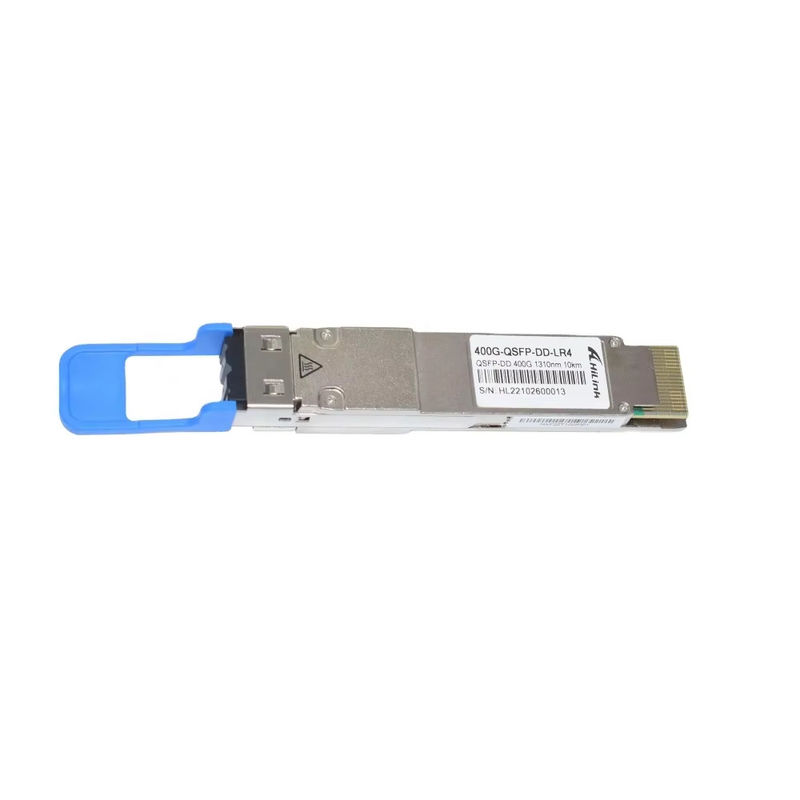 400Gb/s QSFP-DD LR4 10km SMF Οπτικός Πηρακτής Duplex LC Connector για συμμόρφωση RoHS και μεγάλη απόσταση