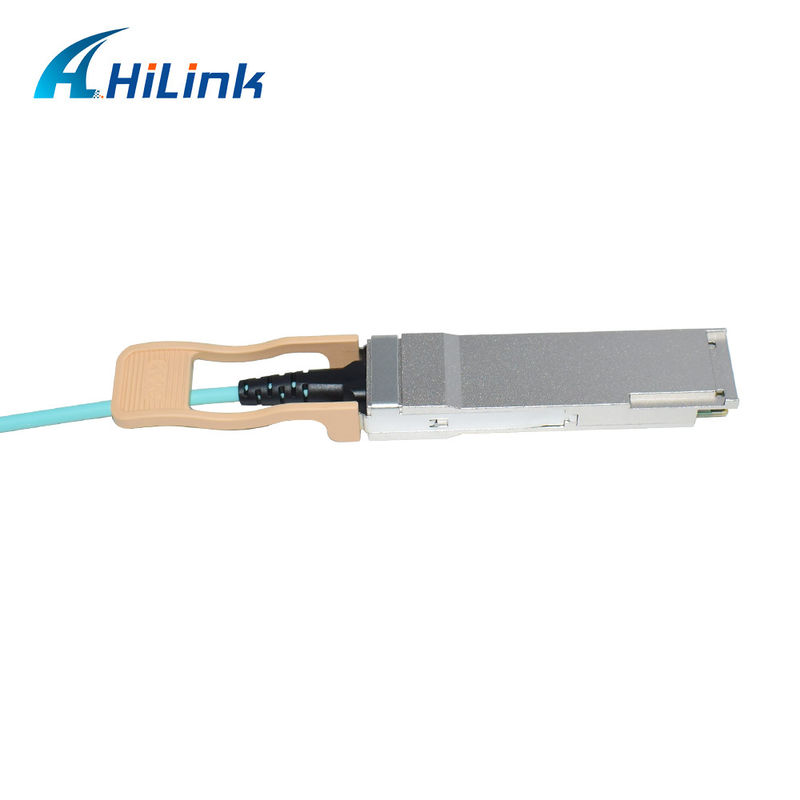 Πιστοποιημένο 200G QSFP56 σε 2*QSFP28 2*100G Active Optical Cable AOC Λύση για Μετάδοση Δεδομένων σε Ακραίες Θερμοκρασίες