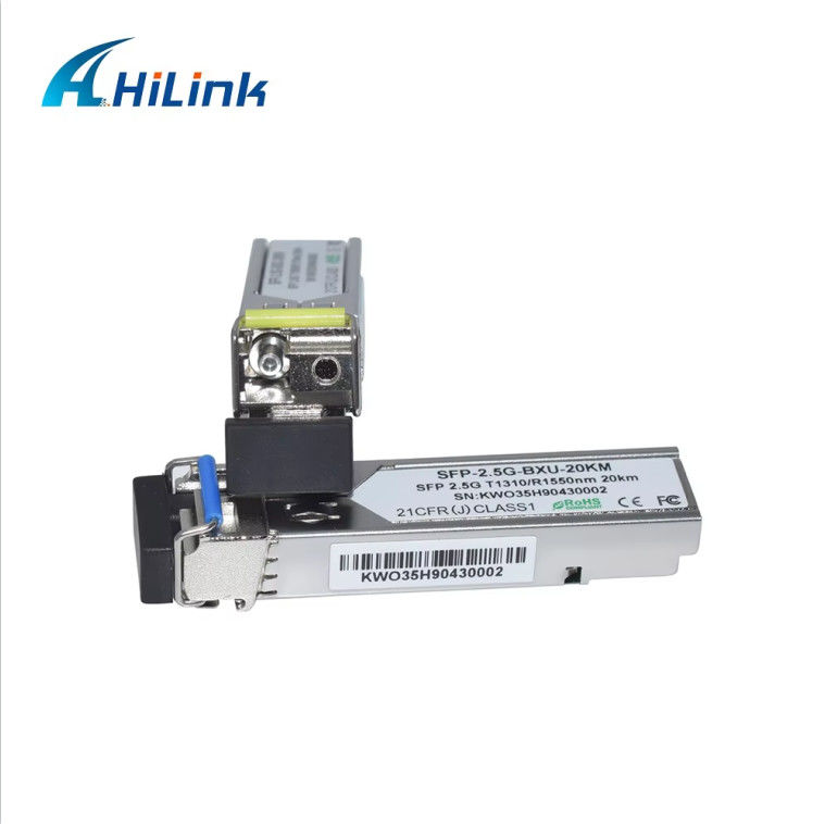 Χιλίνκ 2.5G Βάση BIDI 20KM WDM 1310NM/1550NM LC Connector SFP Module