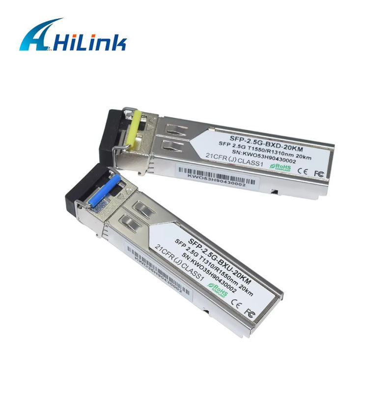Χιλίνκ 2.5G Βάση BIDI 20KM WDM 1310NM/1550NM LC Connector SFP Module