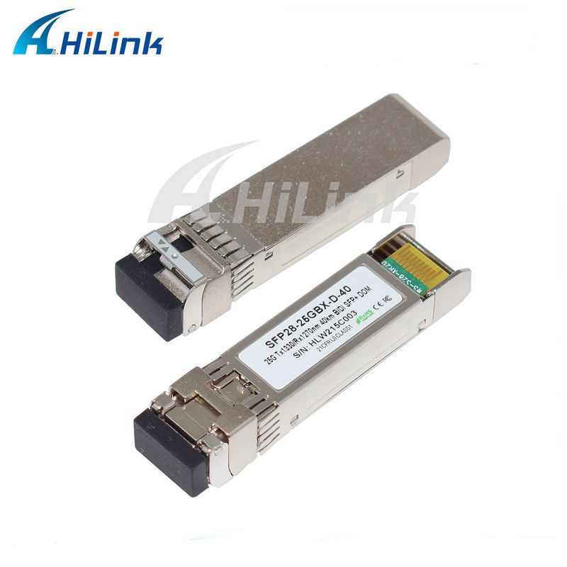 Πομποδέκτες SFP28 BIDI 25Gb/s 40Km LC μονής υποδοχής, Hot pluggable, Πλήρως συμβατοί με RoHS