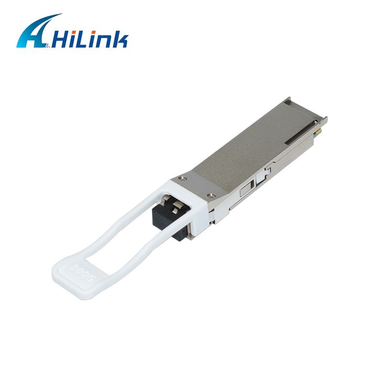 100Gb/s 60km QSFP28 Πομποδέκτης Hot Pluggable Διπλός Συνδετήρας LC EML+PIN με SOA  Single mode DDM