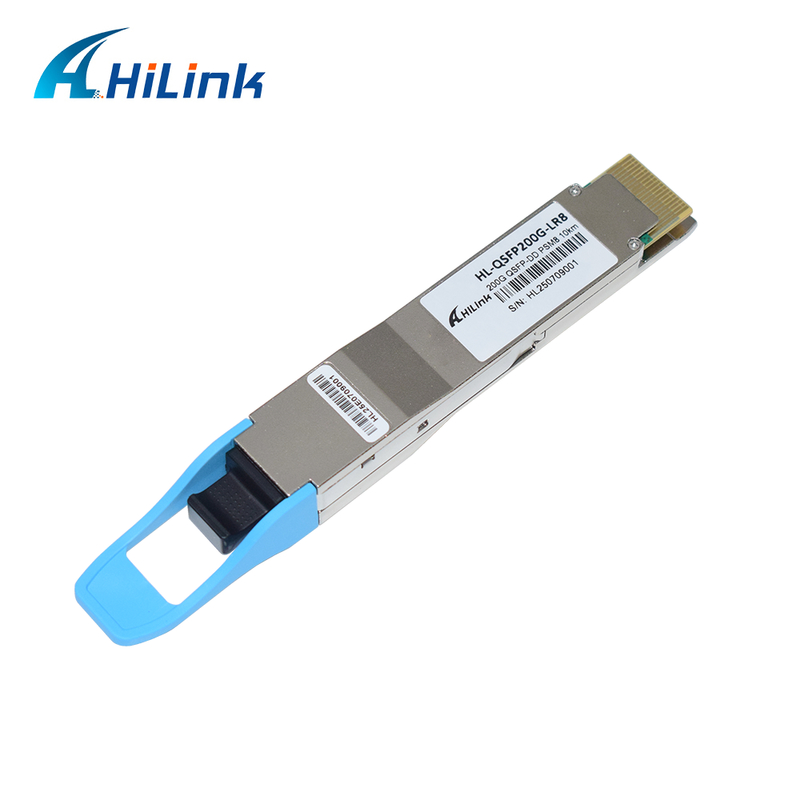 10KM 1310nm MPO16 APC 8 βαθμών DOM Οπτικός Πηρακτής 200G QSFP DD LR8 PSM8 Απόσταση μήκους κύματος