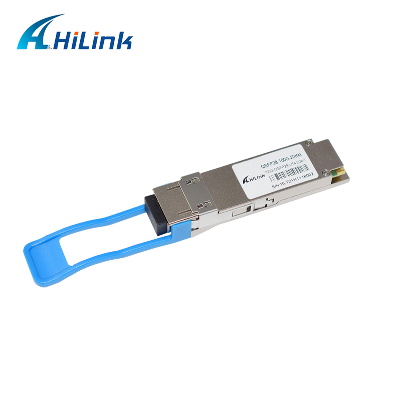 100Gb/s QSFP28 LR4 Οπτική μονάδα δέκτη 20KM Hot Pluggable Duplex LC Connector Single Mode RoHS Compliant