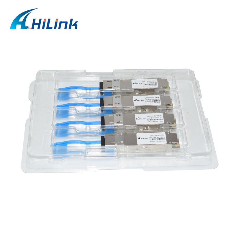 10KM Hot Pluggable 100Gb/s QSFP28 CWDM4 Οπτικό πομποδέκτη για εφαρμογές LAN WAN Ethernet Switches Router