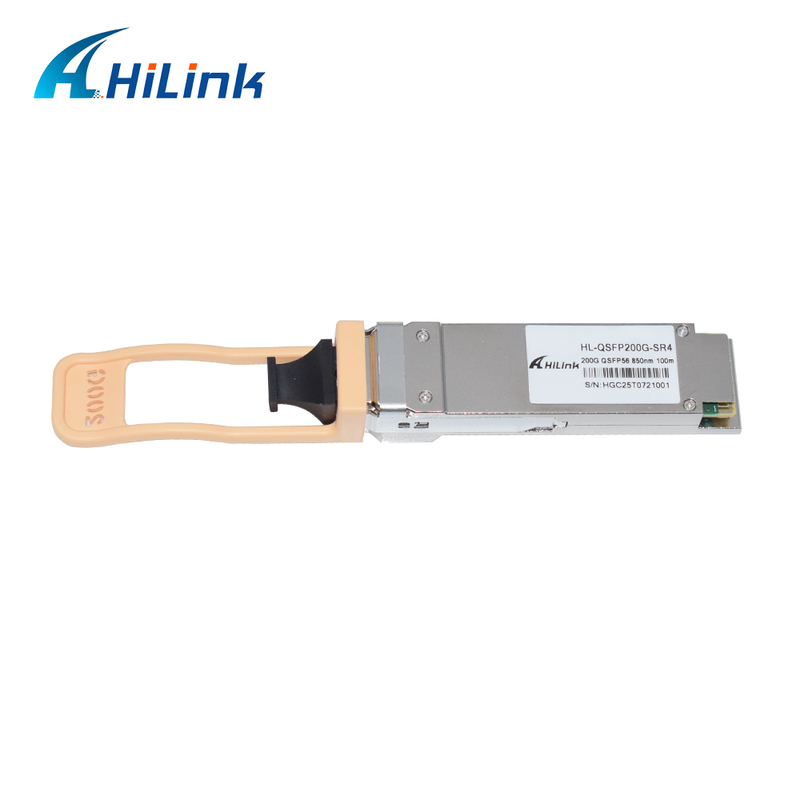 QSFP200G QSFP56 200G SR4 Hot Pluggable Optical Transceiver 70m@OM3 100m@OM4 FEC Single MPO12 Multimode Fiber RoHS complaint High Speed for 200GBASE-SR4 Ethernet links Data centers