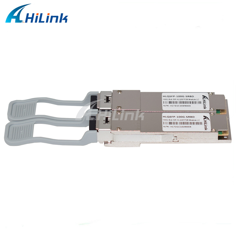 100G QSFP28 SRBD 100m Bi-Di Duplex LC θερμή σύνδεση 850/900nm VCSEL PAM4