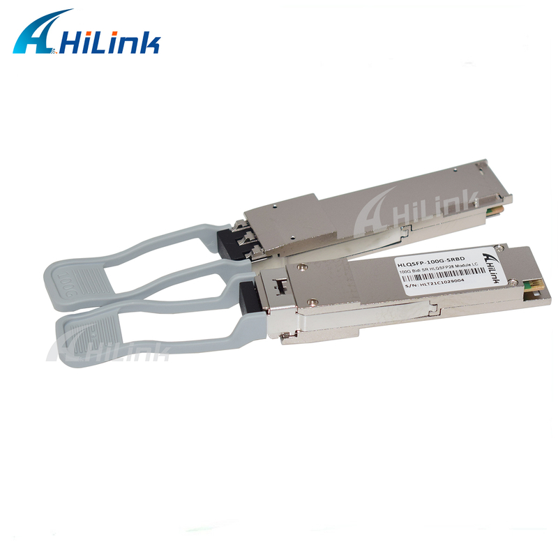 100G QSFP28 SRBD 100m Bi-Di Duplex LC θερμή σύνδεση 850/900nm VCSEL PAM4