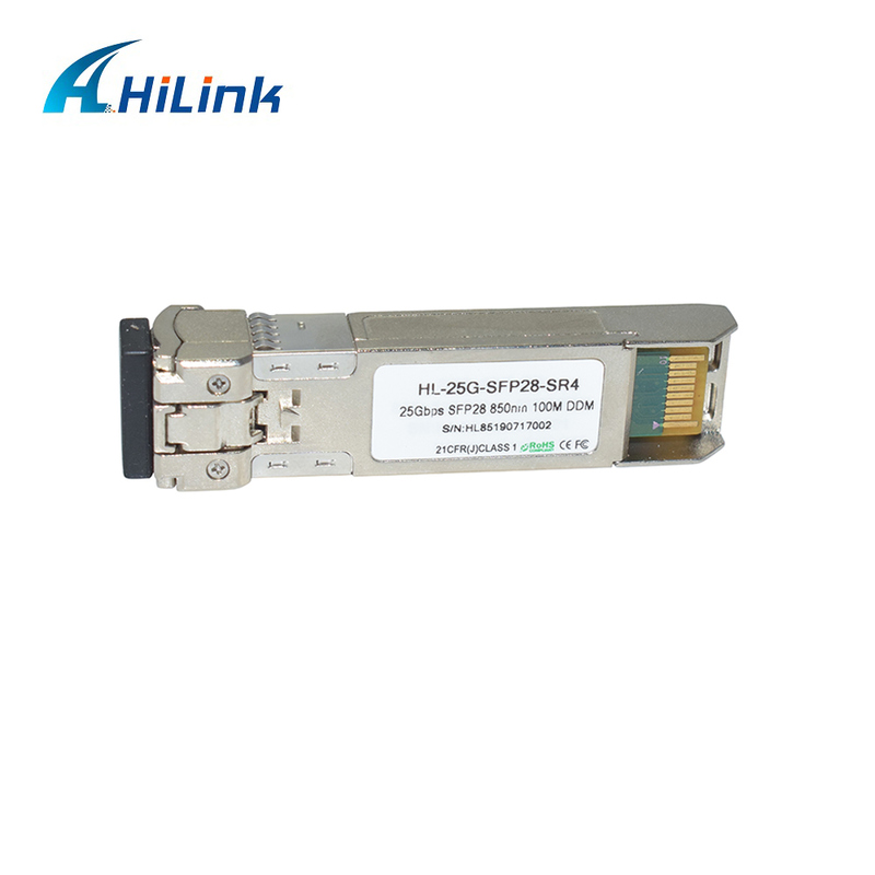 25G SFP28 SR MMF Fiber Optic Module 850nm 100m GBIC Οπτική Δέκτης Βιομηχανικής Θερμοκρασίας