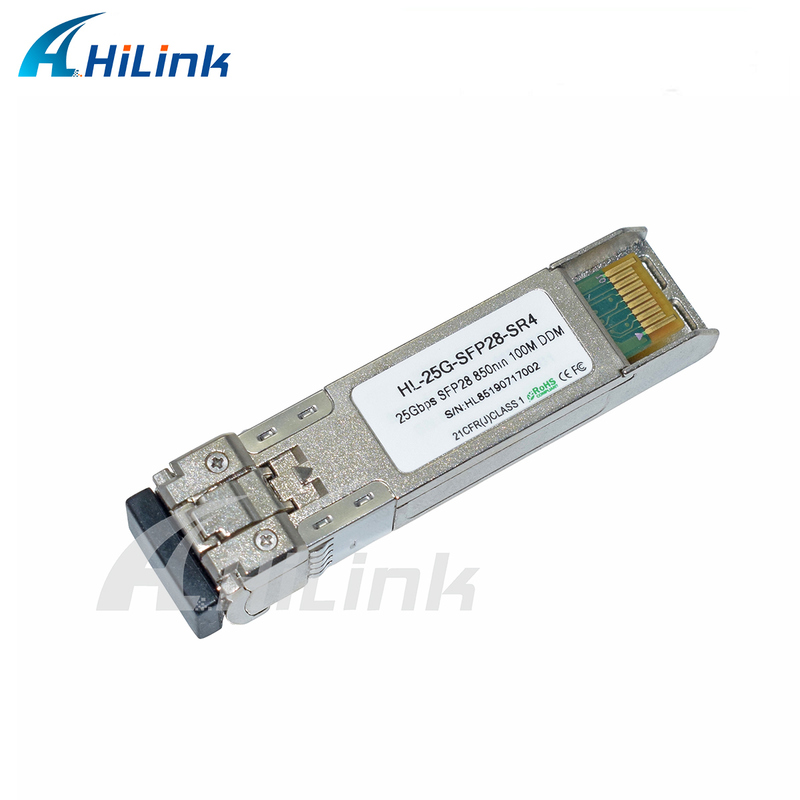 25G SFP28 SR MMF Fiber Optic Module 850nm 100m GBIC Οπτική Δέκτης Βιομηχανικής Θερμοκρασίας