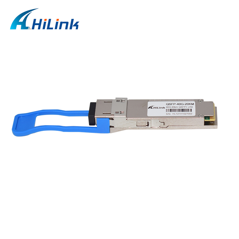 40Gb/s 20km QSFP+ Οπτικός Πηρακτής θερμοσυσκευάσιμος με διπλό σύνδεσμο LC και DDM για λειτουργία από 0 °C έως 70 °C