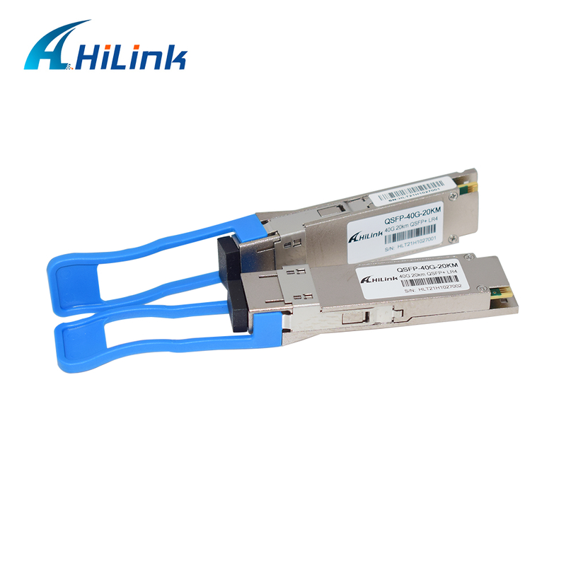 40Gb/s 20km QSFP+ Οπτικός Πηρακτής θερμοσυσκευάσιμος με διπλό σύνδεσμο LC και DDM για λειτουργία από 0 °C έως 70 °C
