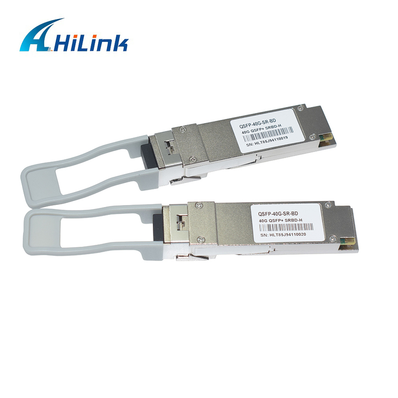 40Gb/s 100m QSFP+ Μονάδα οπτικών ινών Bi-Di Duplex LC Hot Pluggable 850/900nm MMF