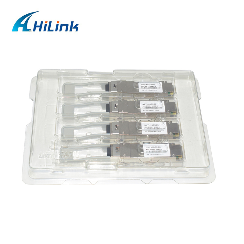 40Gb/s 100m QSFP+ Μονάδα οπτικών ινών Bi-Di Duplex LC Hot Pluggable 850/900nm MMF